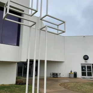 the outside of the building