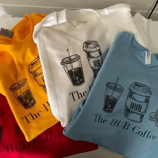 a variety of t - shirts