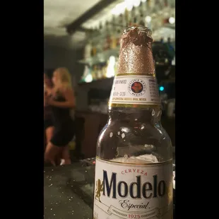 Cold beer. Drink local