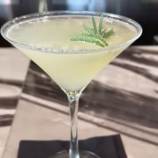 Lavender lemonade cocktail.