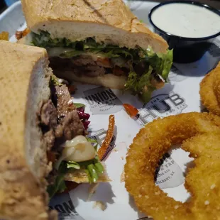 Steak sandwich special. Great, but totally unseasoned.