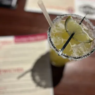 a margarita in a glass