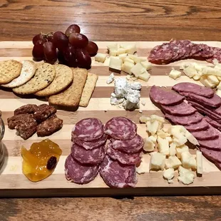 Locally sourced charcuterie and cheese board. If you&apos;re in town this is a must have!