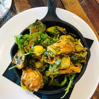 Korean Fried Brussel Sprouts