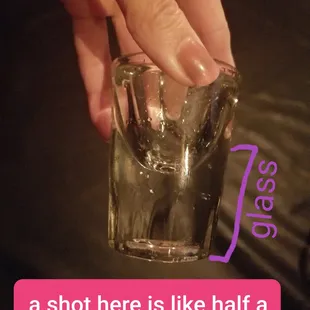 A "shot" here is really only half a shot, FYI. 2 shots here = 1 shot elsewhere