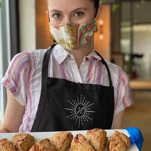 You'll find a new flavor of scone to surprise your taste buds daily!