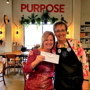 your tips go to support nonprofits in the community - THANKS!