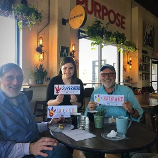 the Kindness Project is volunteer opportunity you can do while you are in the coffee shop!