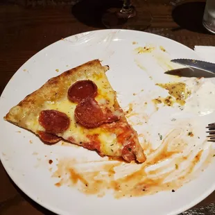 2nd slice of their famous Pepperoni Brick Oven Pizza.  9/10/2021