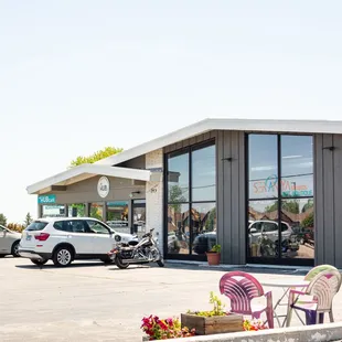 the outside of the building