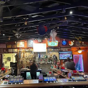 a bar with a lot of people