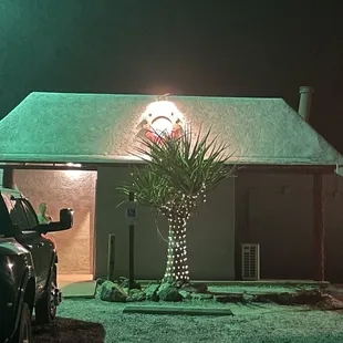 Outside