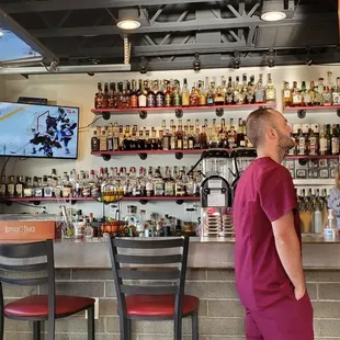 two men at the bar