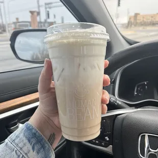 Chai with bourbon cold foam