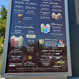 Drive Up Menu. 6/29/21.