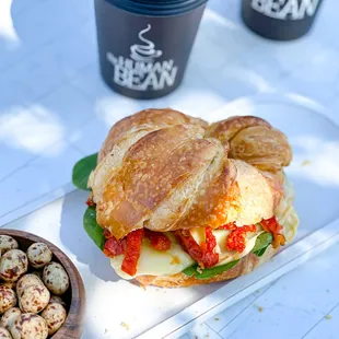 Sun Dried Tomato and Mozzarella Croissant