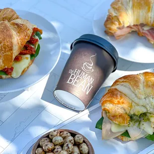 Croissant Sandwiches avaible all day!