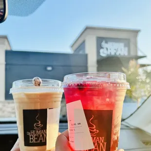 Snowy Mocha and Tropical Breeze