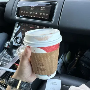 Single espresso  with cream and cane sugar bomb!