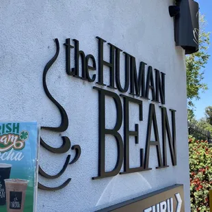 a sign on the side of a building