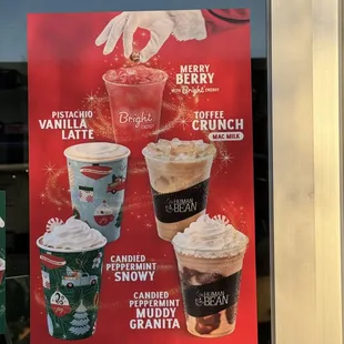 Some of their featured drinks