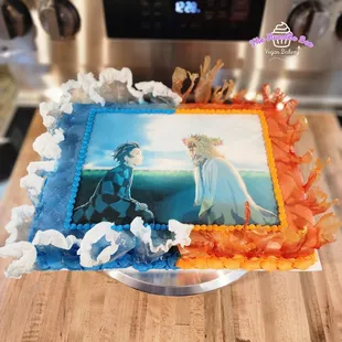 Demon Slayer sheet cake
