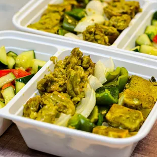 Hariyali Paneer &amp; Chicken Bowls