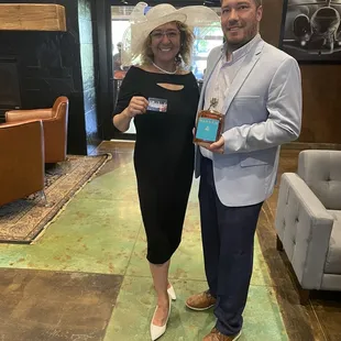 We did the Kentucky Derby here. I won best hat! We love the bartenders... they made an awesome Mint Julip!