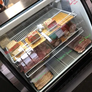 Bacon, different sandwich meats