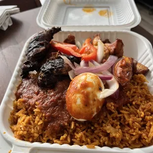 Jollof with Chicken