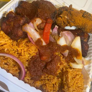 Jollof Rice &amp; Grilled Chicken