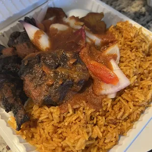 Jollof Rice &amp; Grilled Chicken