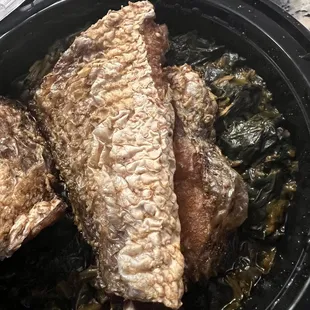 Spinach Stew w/ Fish