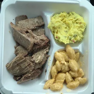 meat, macaroni, and cheese