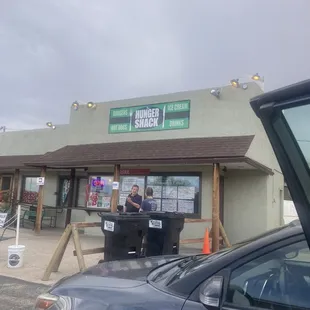 Sign, hours, menus, order window