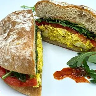Tofu Scramble Sandwich