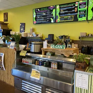 the interior of the restaurant