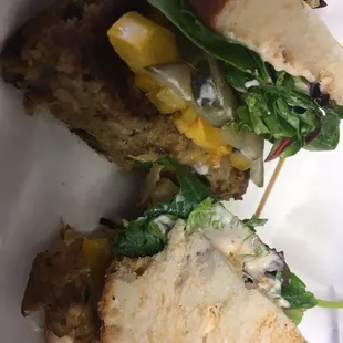 Crabby " Cake Sandwich