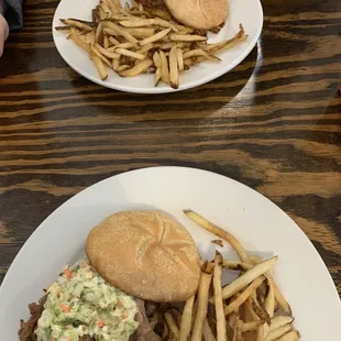 Sloppy joe and pulled pork