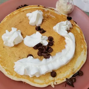 Kids chocolate chip pancake