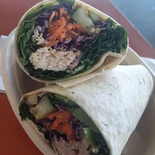 Asian Wrap with chicken