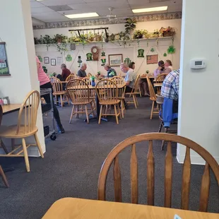 View to main dining room.