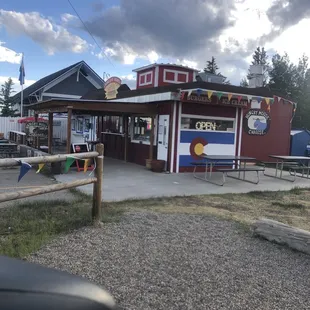 View from parking lot