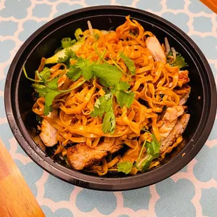 Egg Noodles with Grilled Chicken aka Bamee Gai