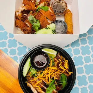 Kaomangai and Bamee Gai