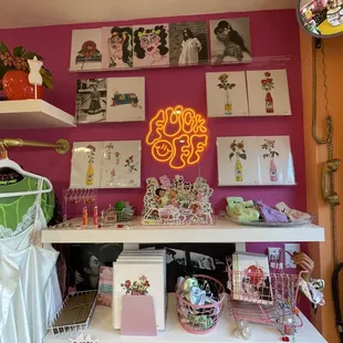 Digital Mami all original art and curated second hand rack