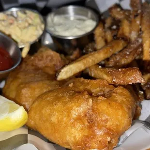 Half an order of Fish-N-Chips!