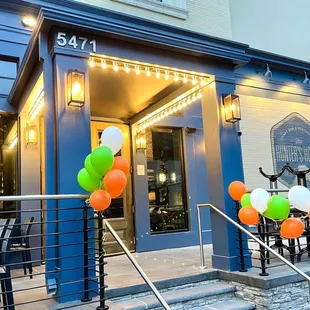 the front of the restaurant