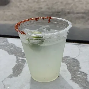 This was my $21.50 Margarita not even filled to the top. Should have cost $16 according to what I specifically ordered off the menu.