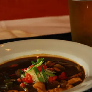 Chicken and Smoked Sausage Gumbo at The Huntsman&apos;s Grill